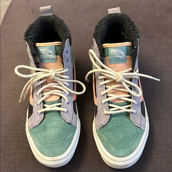 Vans Sherpa SK8 Hi Cozy Hug Warm Biscotti Cream Sneaker Men's Size 9 - Picture 1 of 5
